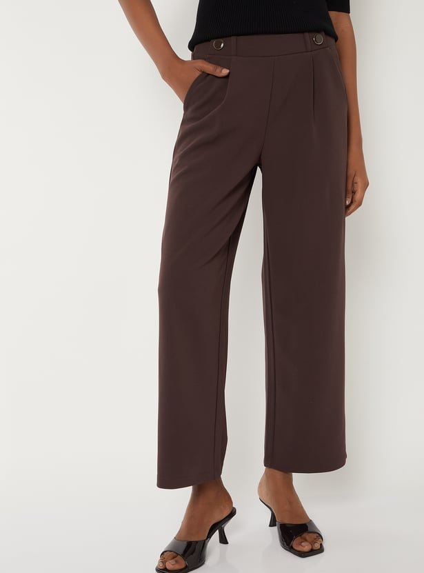Women Solid Trousers - Image 5