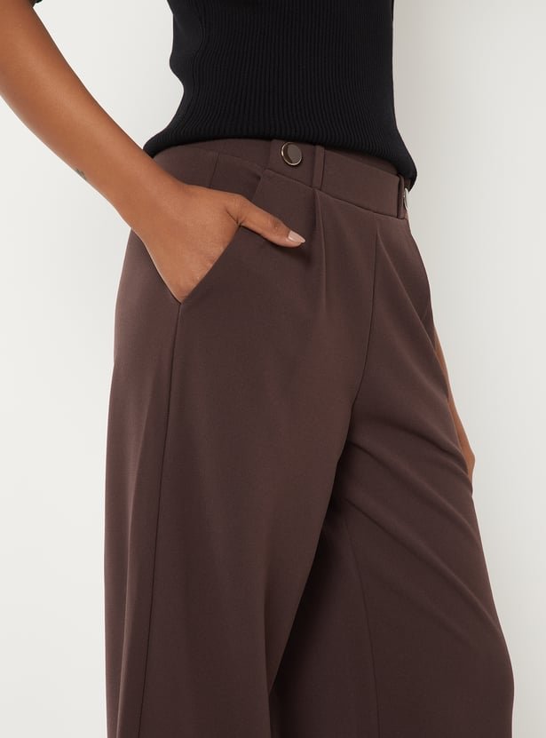 Women Solid Trousers - Image 4
