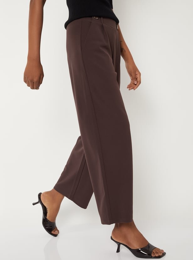 Women Solid Trousers - Image 3